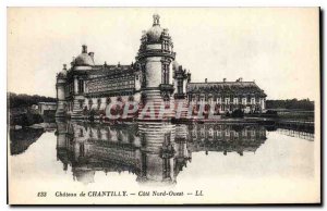 Old Postcard Chateau de Chantilly North Coast West