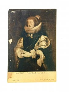 Van Dyck Portrait de la Princesse de Brabancon France Vintage Postcard