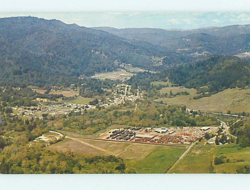 Unused Pre-1980 AERIAL VIEW San Lorenzo Valley California CA hs8022