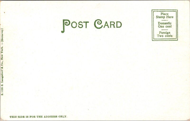 Postcard Post Office Building in Montpelier, Vermont
