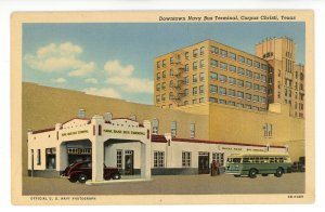 TX - Corpus Christi. Downtown Navy Bus Terminal circa 1943