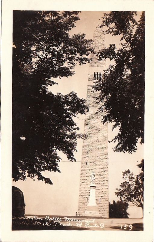 Postcard RPPC Bennington Battle Monument Molly Stark Trail VT