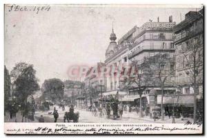 Paris Old Postcard Perspective Boulevard Bonne Nouvelle