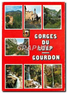 Postcard Modern Gorges du Loup Gourdon