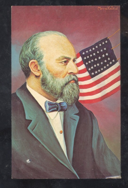 UNITED STATES PRESIDENT JAMES GARFIELD POSTCARD