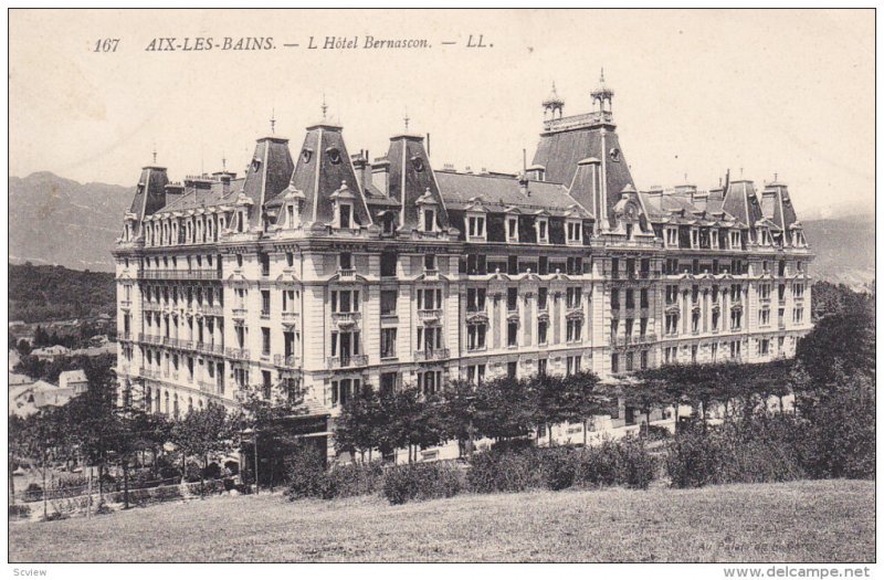 AIX-LES-BAINS, Savoie, France, 1900-1910's; L'Hotel Bernascon