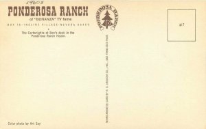 Bonanza TV Fame Cast Ponderosa Ranch 1960s Postcard Crocker 7365