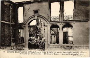 CPA Guerre Européenne 1914-1915 - Le Crime de REIMS - Maison Rue (742081)