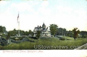 Residence of E. H. Barney - Springfield, Massachusetts MA