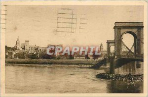 Old Postcard AVIGNON The Suspension Bridge