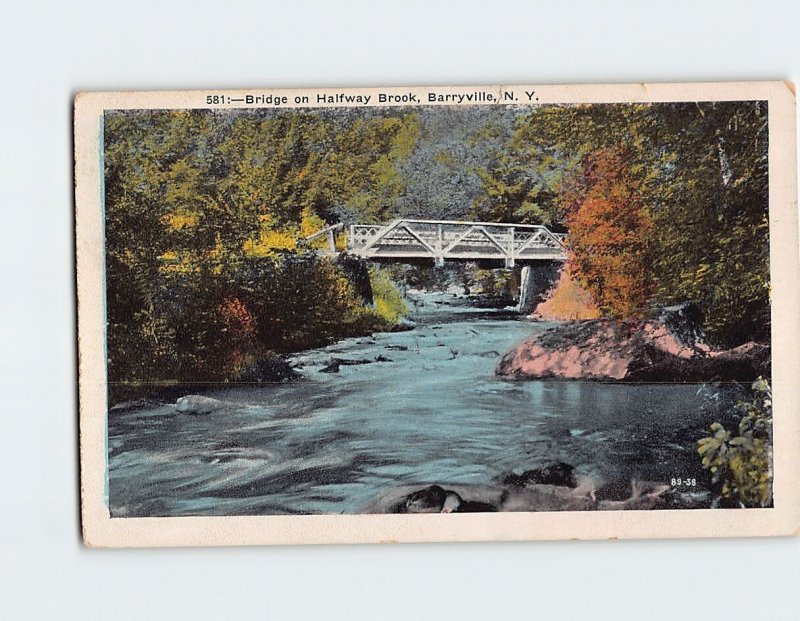 Postcard Bridge on Halfway Brook Barryville New York USA