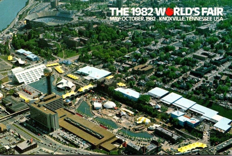 Tennessee Knoxville 1982 World's Fair Aerial View