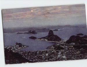 Postcard View of Rio de Janeiro towards Sugarloaf Mountain and the Bay Brazil