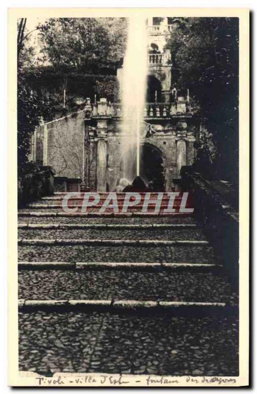 PHOTO CARD Tivoli Villa d & # 39Este Fontana