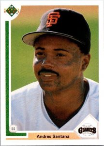 1991 Upper Deck Baseball Card Andres Santana San Francisco Giants sk20685