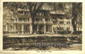 Elm Valley Farm - Bedford, New York NY Postcard