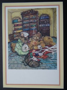 Mouse Mischief PLAYING NURSE WITH TED Artist Jane Pinkney c1980's by Reflex Ltd