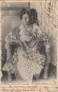 Black Africa Madagascar Ethnic Beauty Woman Diego Suarez 1900s antique postcard