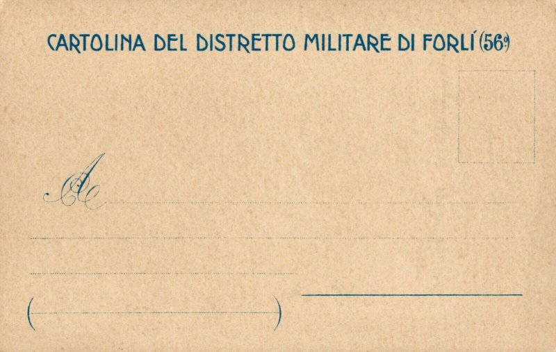 Italy Distretto Militare Di 56 Forli Vintage Postcard 04.42