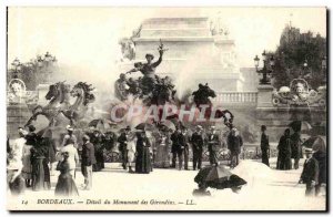 Bordeaux - Detail of the Monument of the Girondins - Old Postcard