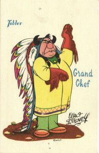 PC DISNEY, PETER PAN, THE CHIEF, Vintage Postcard (b27883)