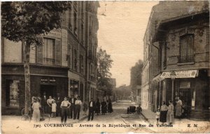 CPA Courbevoie Avenue de la Republique et Rue du Varebois (1314335)