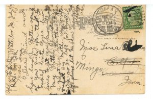 IA - Waterloo. Central Fire Station, Apparatus & Firefighters ca 1909