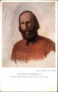 Italian Military General Giuseppe Garibaldi c1910 Postcard