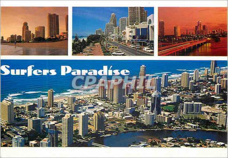  Modern Postcard Australia Gold Coast Paradise Surfers