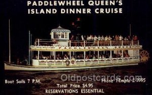 West Palm Beach Florida USA Paddlewheel Queen's Island Dinner Cruise Unused 