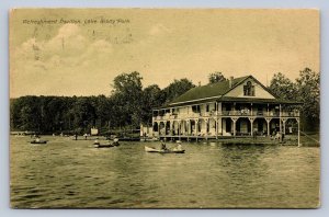 J87/ Kent Ravenna Ohio Postcard c1910 Lake Brady Refreshment Pavilion  1449