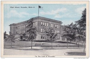 ESCANABA, Michigan, 1900-1910´s; High School