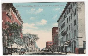 Second Street Clinton Iowa 1911 postcard