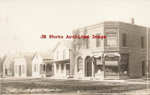 IL, Toulon, Illinois, RPPC, Court & Main Streets, Business Area, Photo