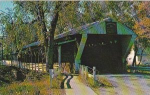 Ohio Newark Falls Only Remaining Covered Bridge In Trumbull County