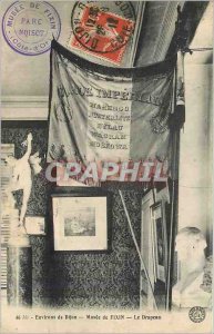 Old Postcard Surroundings of Dijon Museum of Fixin The Flag