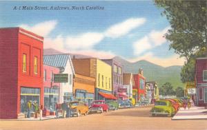 Andrews North Carolina~Main Street~Davis Drugs~Holpaint Appliances~Henn~1940s PC