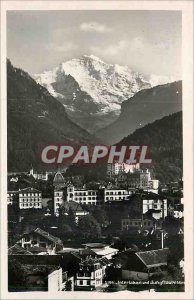 Postcard Modern und Jungfrau Interlaken