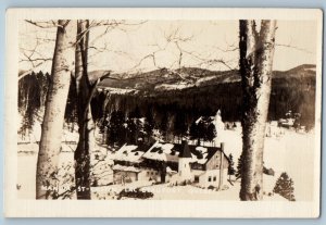 Quebec Canada Postcard Manor St-Castin Lac Beauport c1950's Vintage RPPC Photo