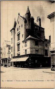 c1915 TOURS VIEILLE MAISON (RUE DU CHATEAUNEUF) FRENCH POSTCARD 14-149