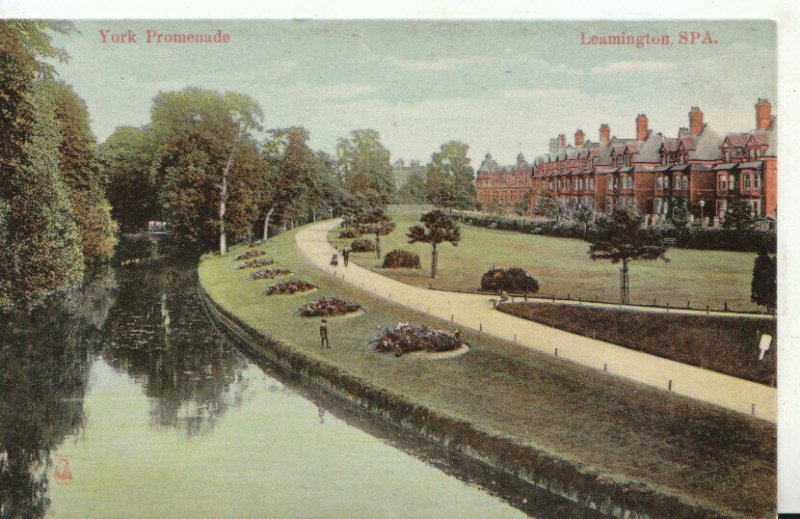 Warwickshire Postcard - York Promenade - Leamington Spa - Warwick - Ref TZ470