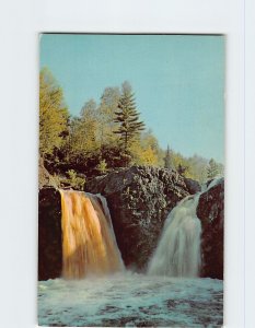 Postcard Beautiful Copper Falls, Copper Falls State Park, Mellen, Wisconsin