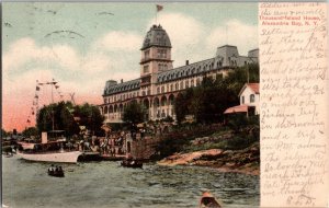 Vintage Postcard Thousand Island House Alexandria Bay, New York KJ10