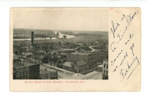 IN - Covington. On the Banks of the Wabash ca 1905  (crease)