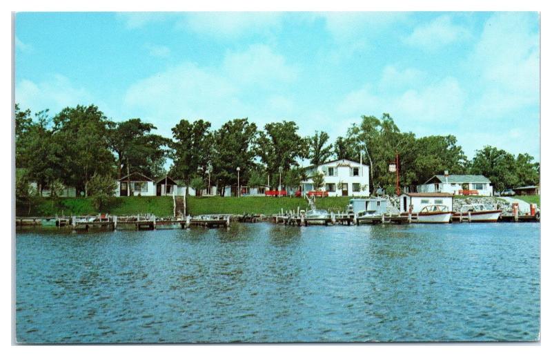 1950s/60s Adrian's Resort, Rainy River, Lake of the Woods, Baudette, MN Postcard