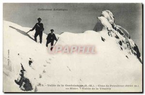 Old Postcard Mountaineering Vallee Gordolasque Cime de Peirabroc winter Valle...