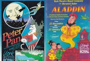 Peter Pan Aladdin Berwick Kaler 2x Theatre Pantomine Programme s