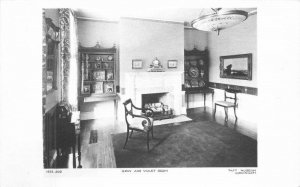 Ohio Cincinnati Gray Violet Interior Taft Museum 1950s RPPC Postcard 22-8938