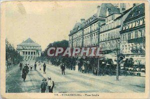 Postcard Old Strasbourg Place Broglie