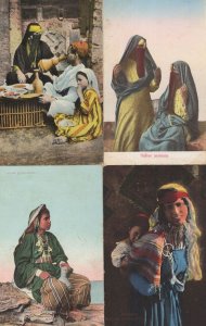 Egyptian Bedouin Arab Women 4x Antique Postcard s